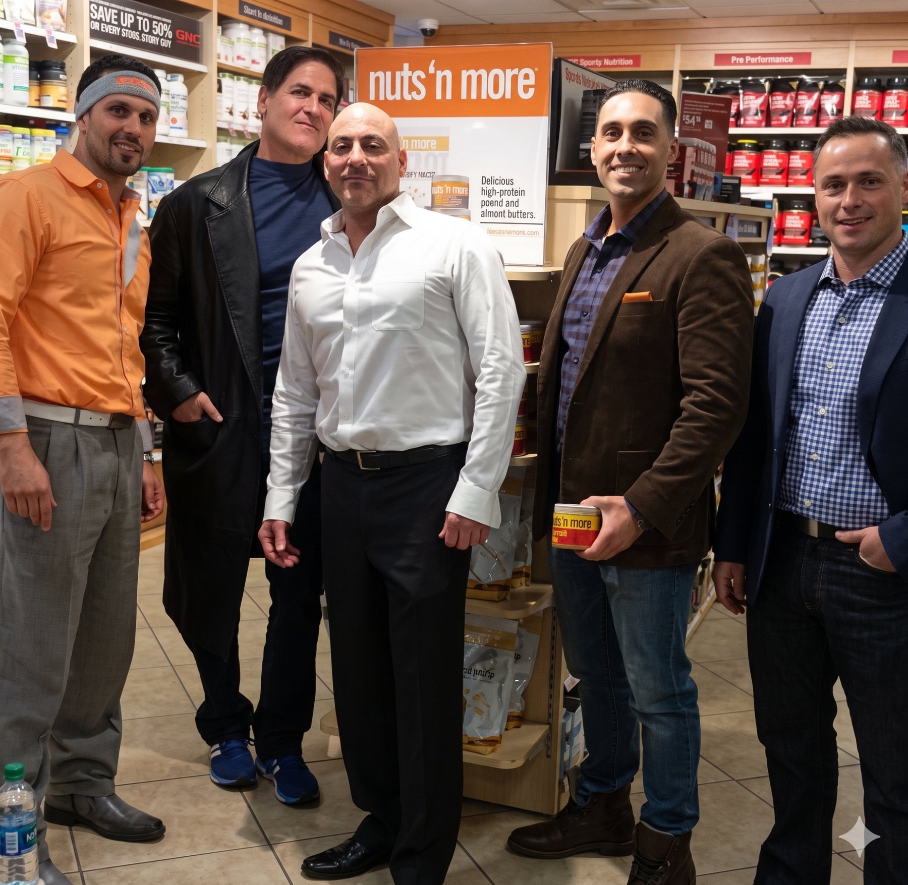 Ronnie Di Cicco with GNC and Nuts ’N More retail promotion team